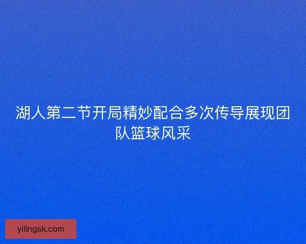 湖人第二节开局精妙配合多次传导展现团队篮球风采
